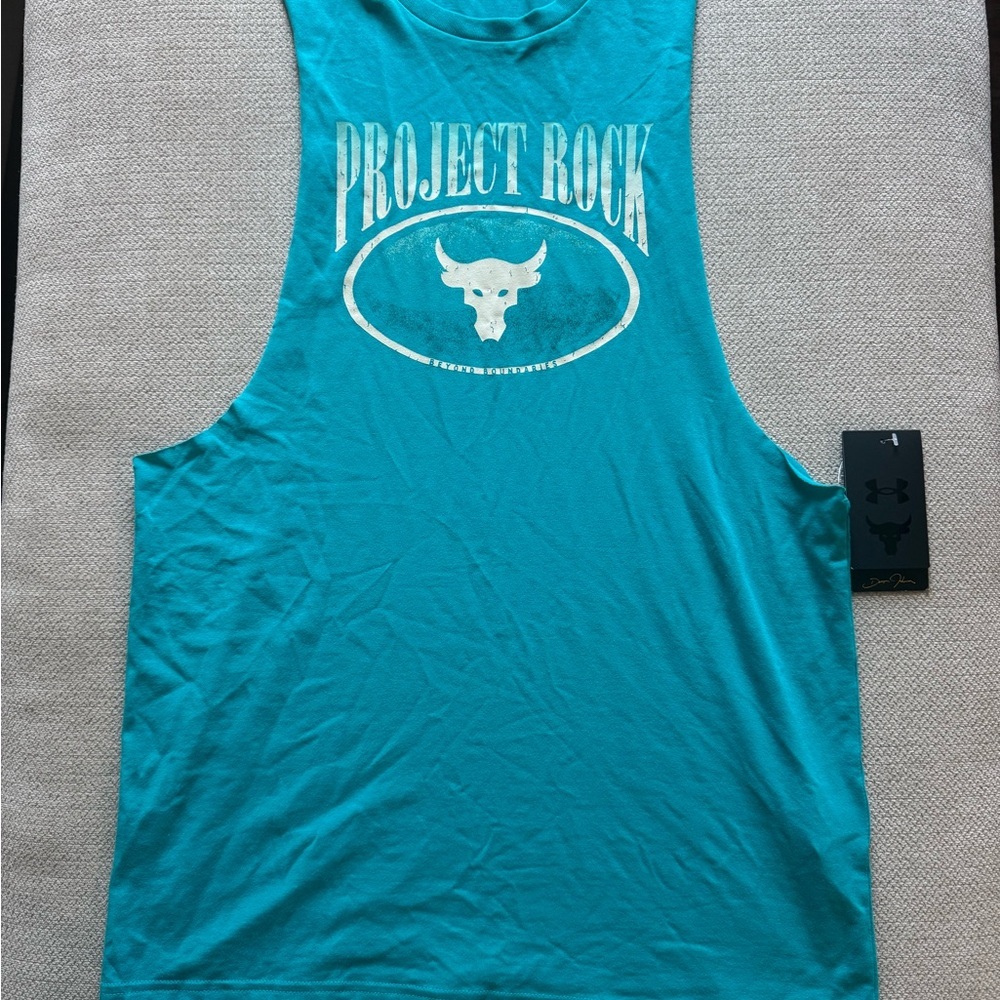 Under Armour Project Rock Teal Tank